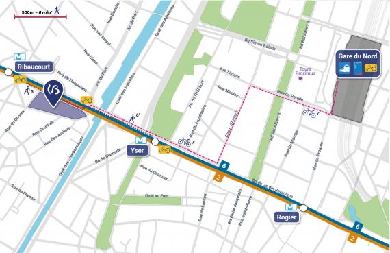 Plan d'accès de l'espace 
