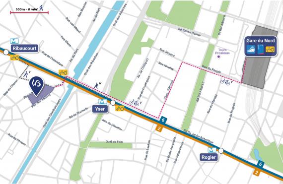 Plan d'accès du bâtiment 