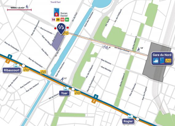 Plan d'accès du bâtiment 